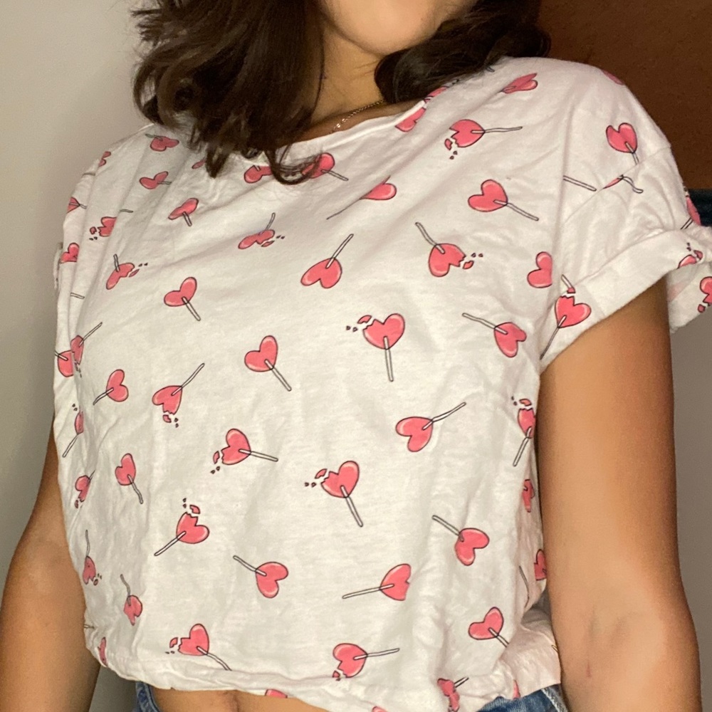 Cute girls crop top
